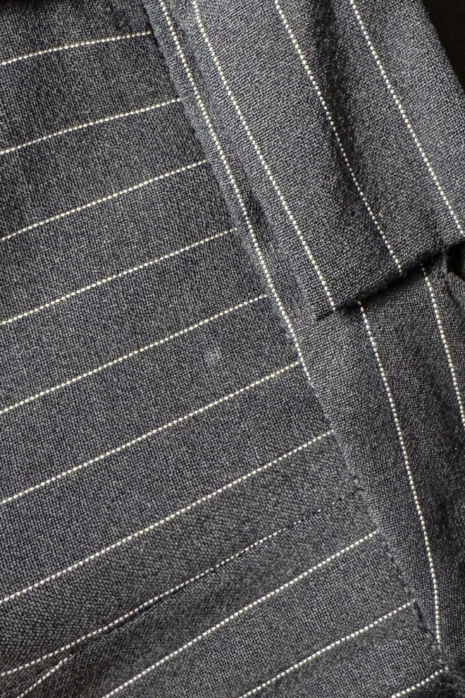 Vintage John Galliano Pinstripe Top & Pant Suit stain 1 @recess la