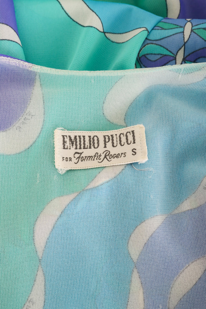 Mod Print Slip Set by Pucci on mannequin jacket label @ Recess LA