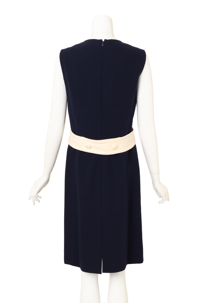 Vintage Pierre Cardin Mod Colorblock Puzzle Dress on mannequin back @ Recess LA