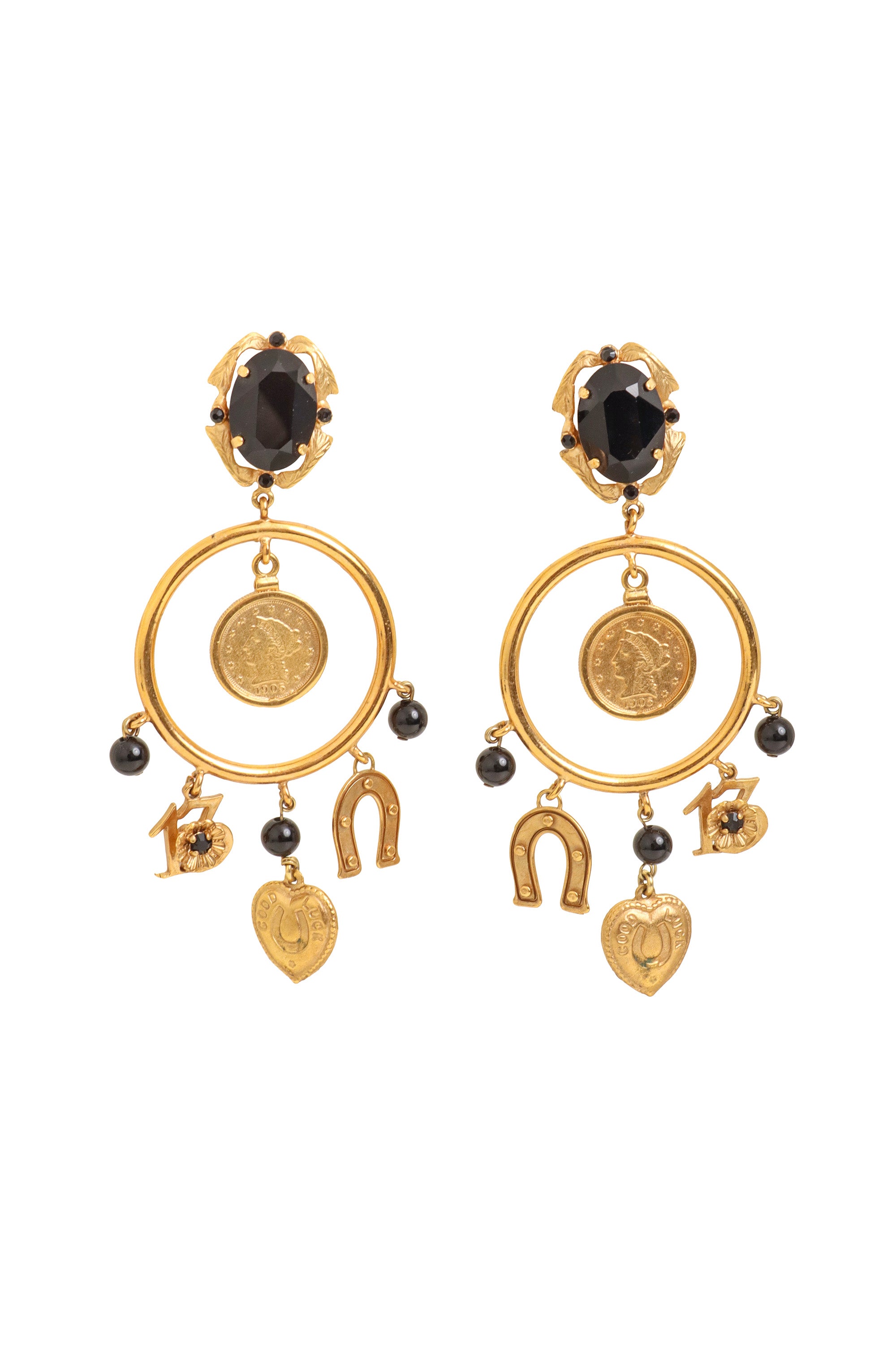 Good Luck Charm Earrings by Dolce & Gabbana @ Recess LA