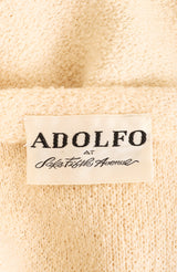 Vintage Adolfo Contrast Bouclé Jacket & Skirt Set label @ Recess LA