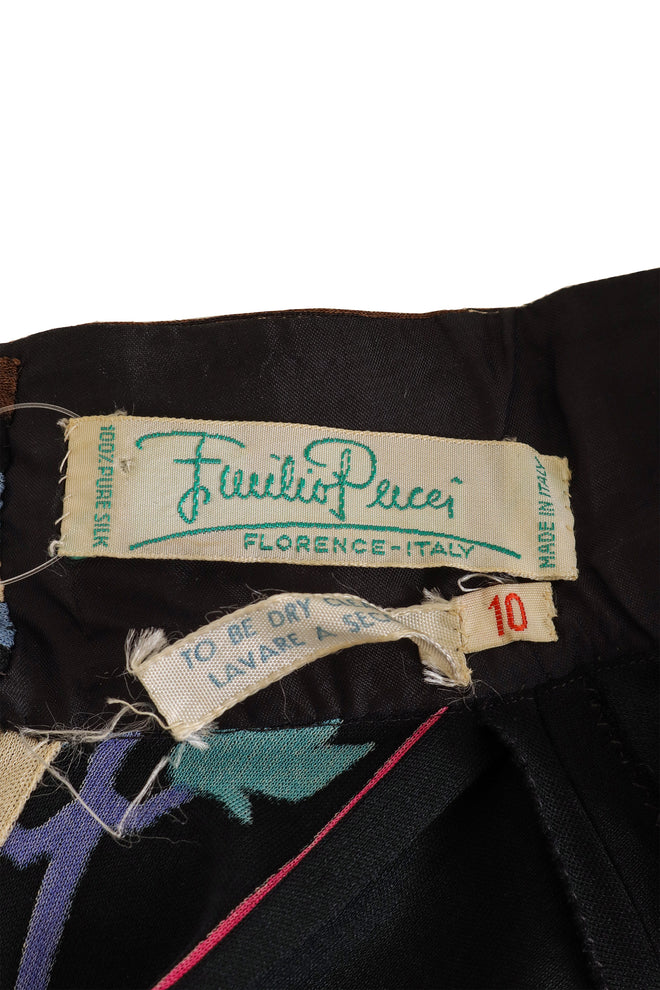 Vintage Emilio Pucci Mod Floral Mini Dress label @ Recess LA