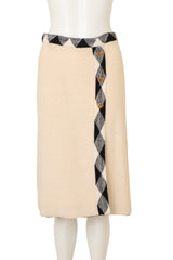 Vintage Adolfo Contrast Bouclé Skirt on mannequin @ Recess LA