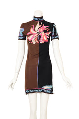 Vintage Emilio Pucci Mod Floral Mini Dress on mannequin @ Recess LA