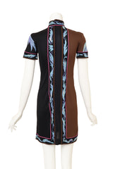 Vintage Emilio Pucci Mod Floral Mini Dress on mannequin back @ Recess LA