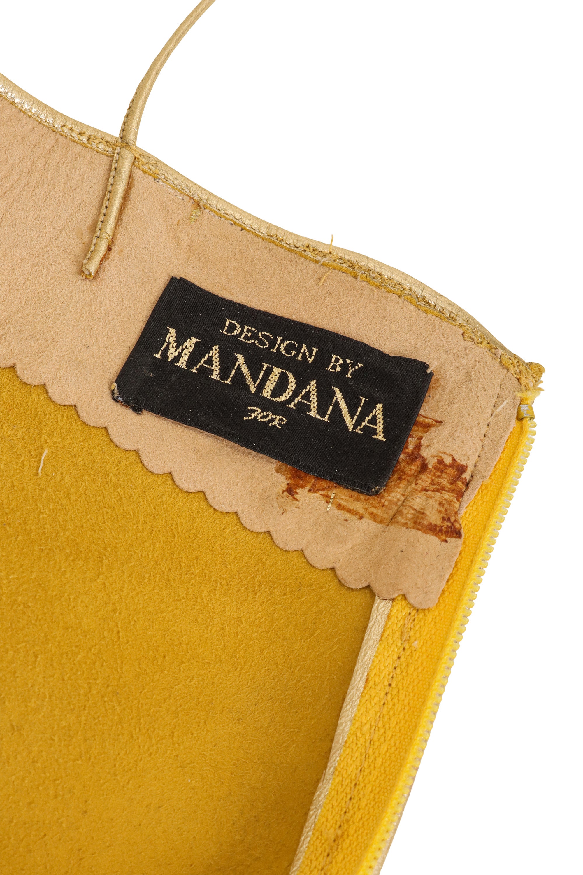Metallic Leather Cutwork Dress by Mandana label @ Recess LA