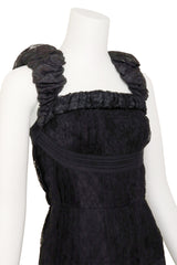 Lace ruffle dress by Chanel on mannequin close @ Recess LA