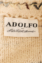 Vintage Adolfo Bouclé Stripe Jacket & Skirt Set label @ Recess LA