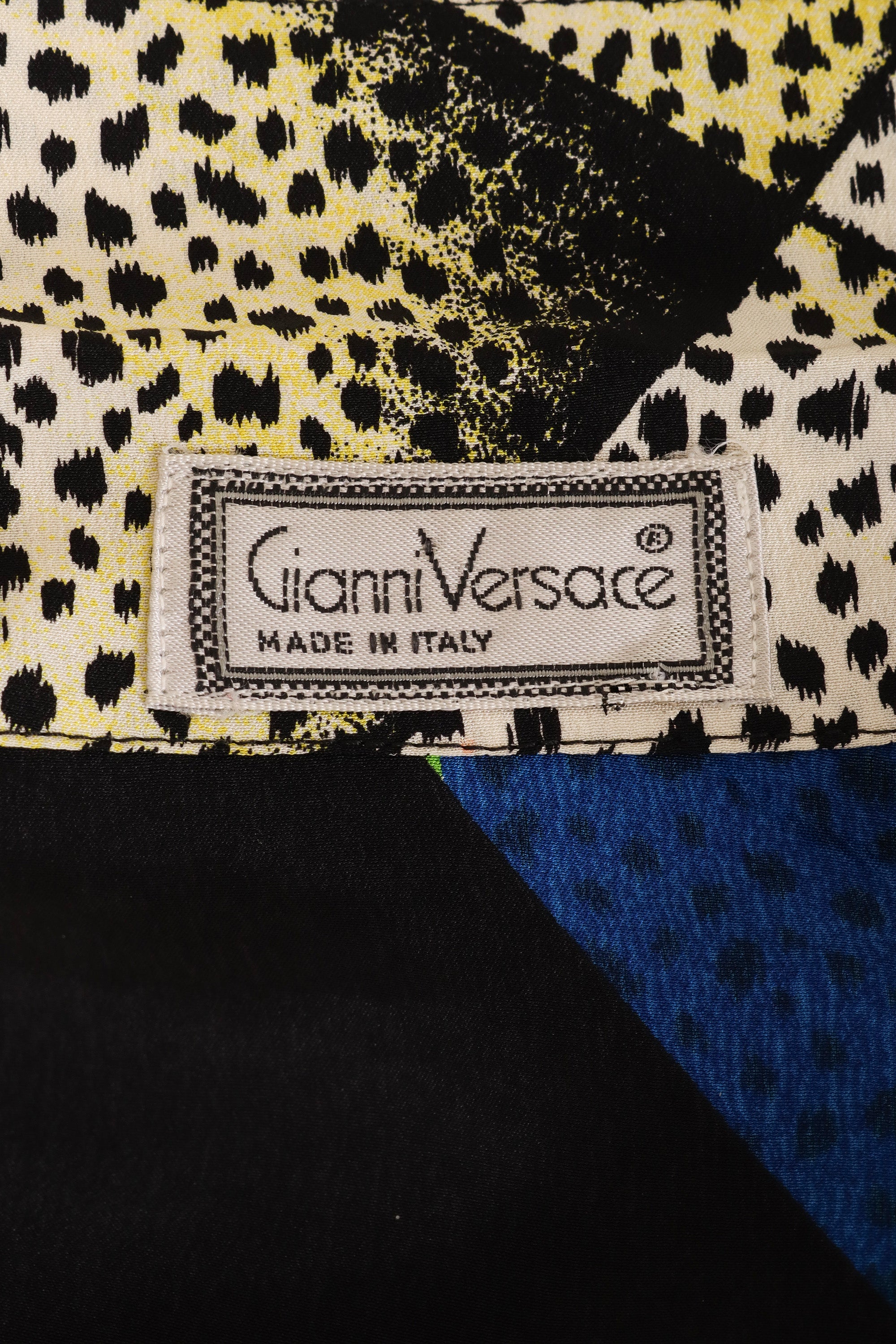 Abstract Rose Spot Silk Blouse by Gianni Versace label @ Recess LA