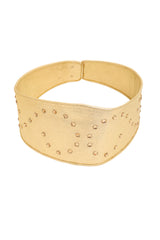 Metallic Leather Cutwork Dress by Mandana belt @ Recess LA