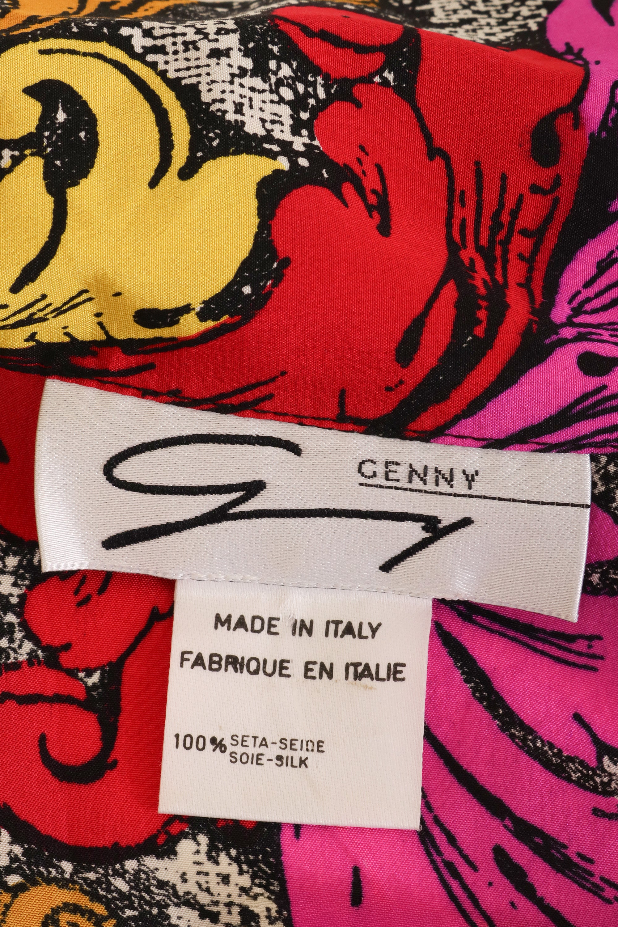 Silk Architectural Print Blouse by Genny label @ Recess LA