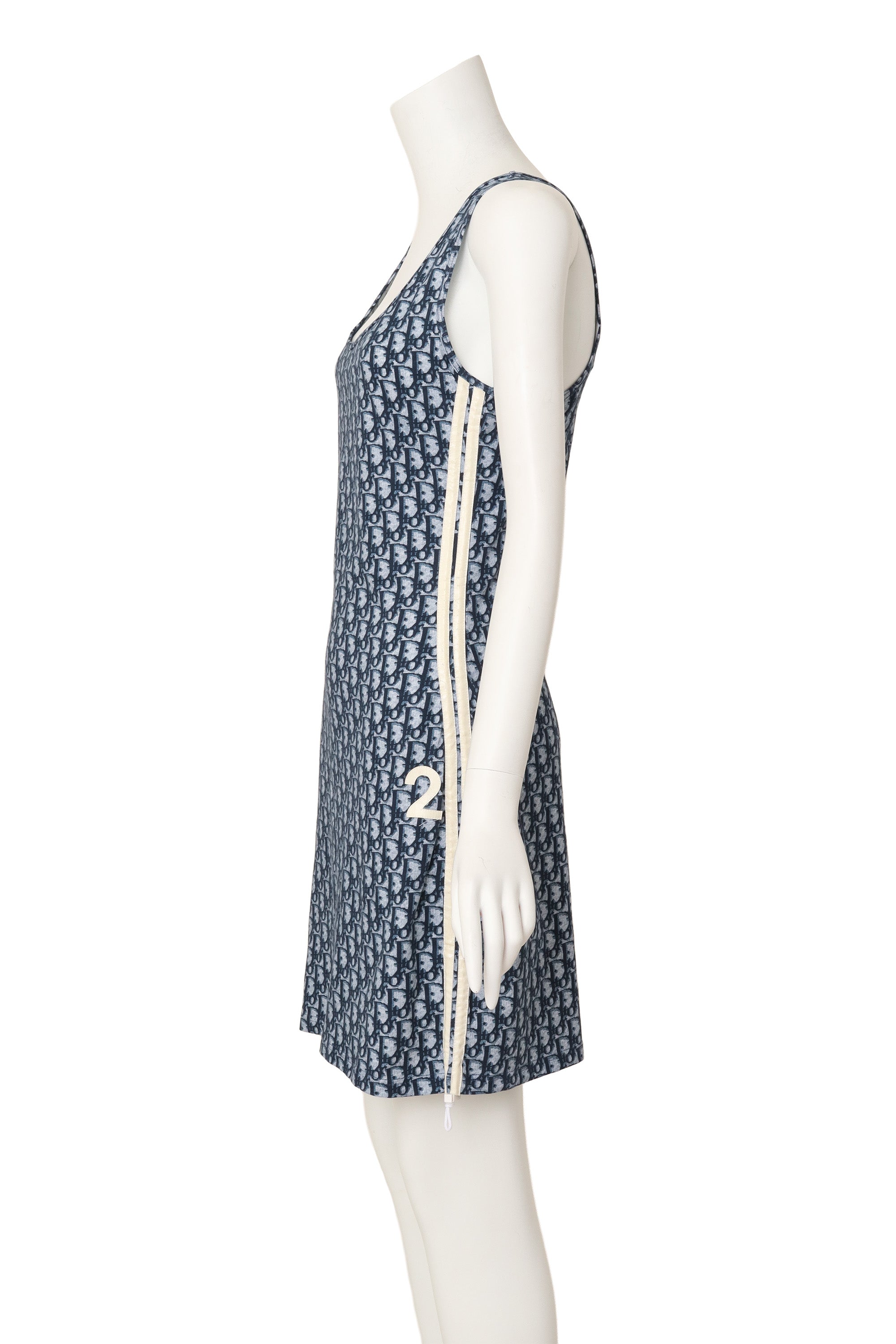 monogram mini dress by Dior on mannequin side @ Recess LA
