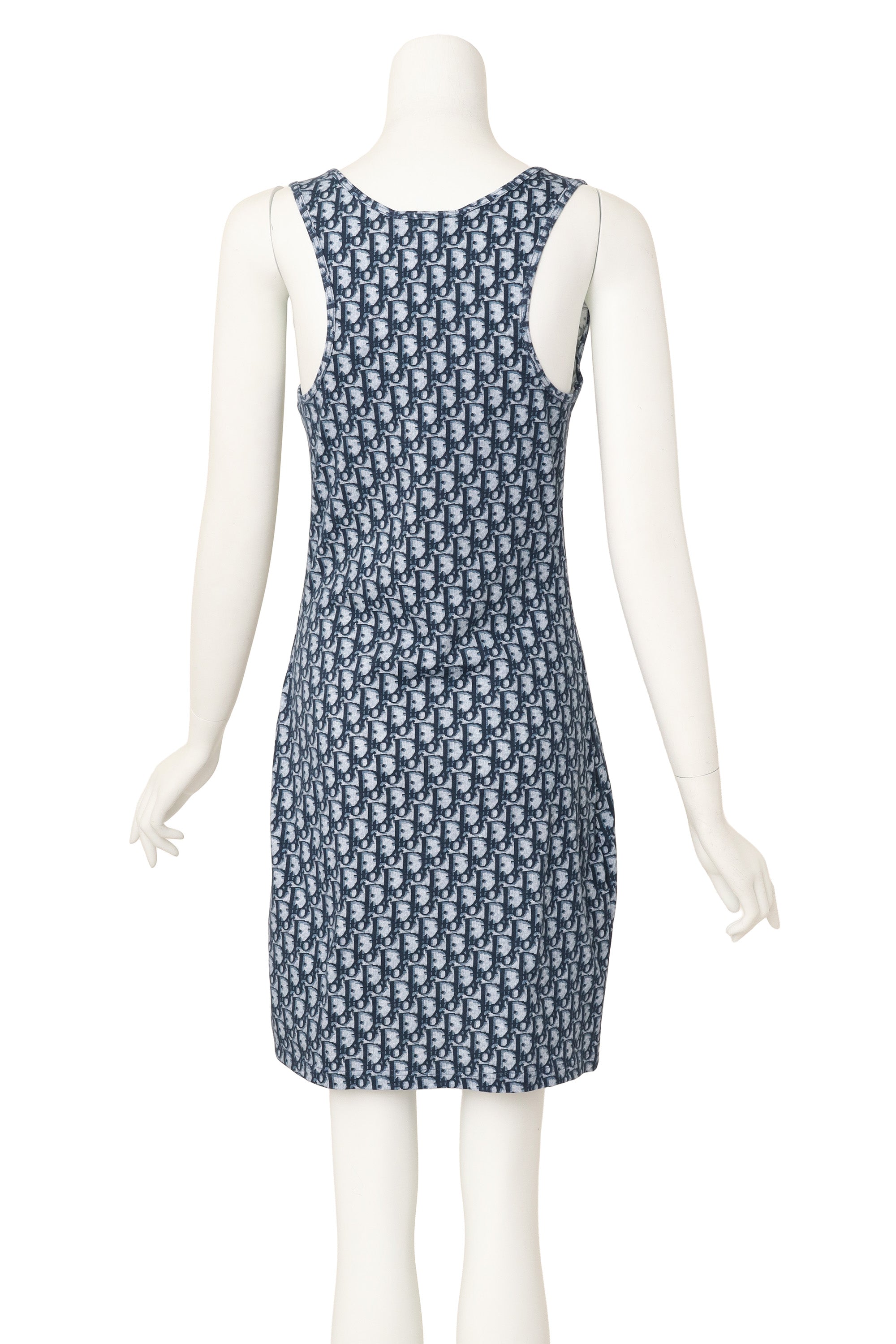 monogram mini dress by Dior on mannequin back @ Recess LA