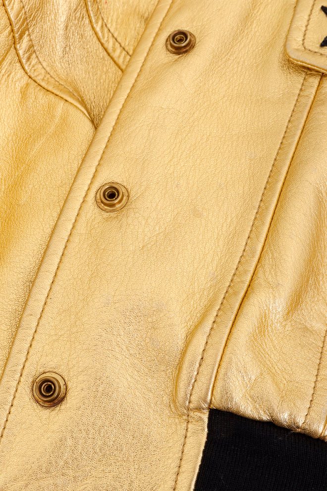 Cropped Leather Star Bomber by Escada scuff @ Recess LA