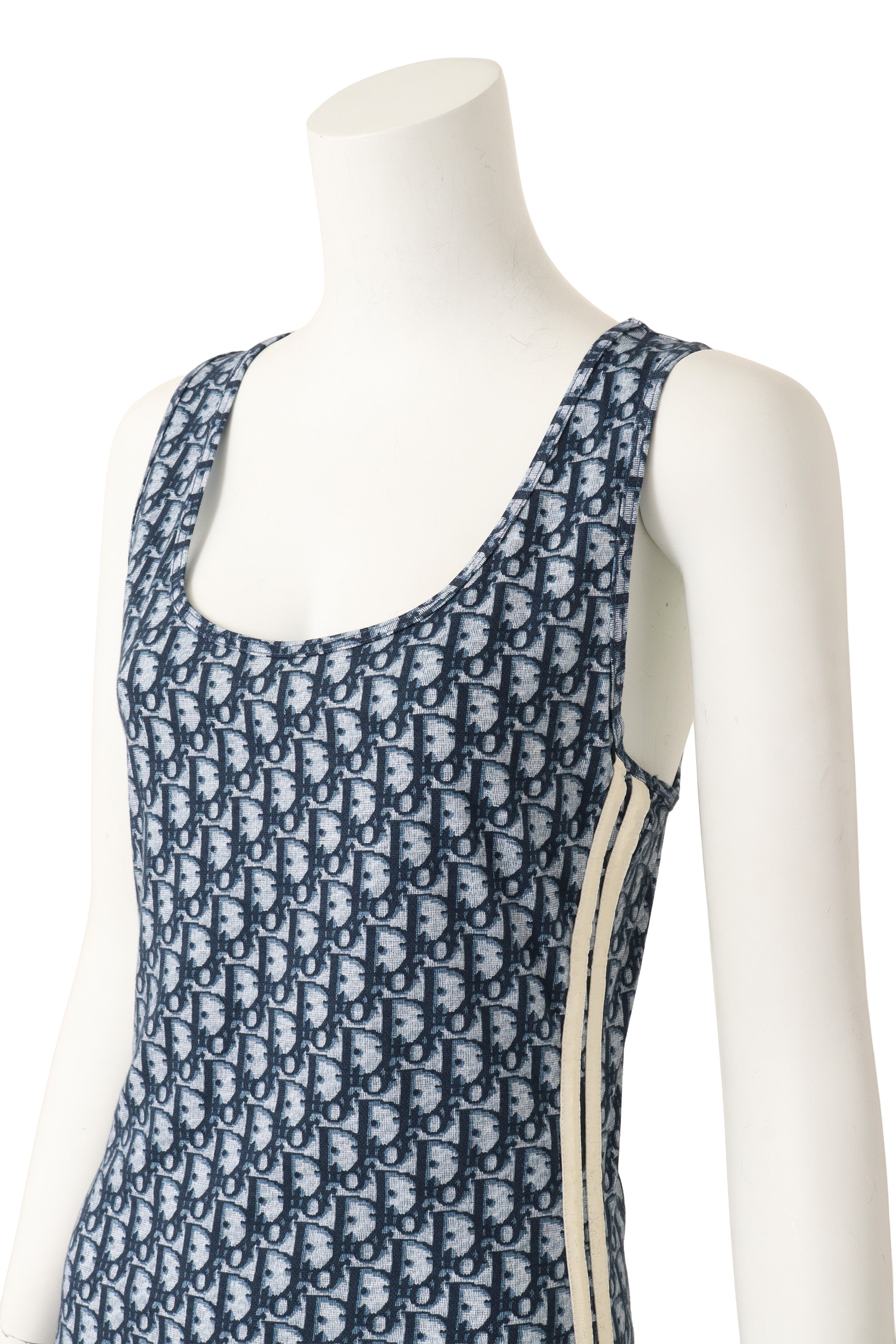 monogram mini dress by Dior on mannequin close @ Recess LA