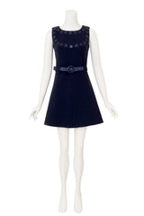 Sequin Bib Mini Dress by Courréges on mannequin @ Recess LA