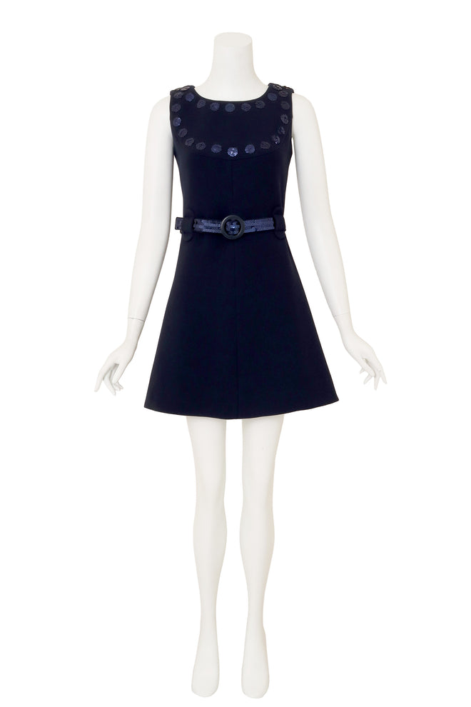 Sequin Bib Mini Dress by Courréges on mannequin @ Recess LA