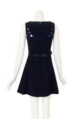 Sequin Bib Mini Dress by Courréges on mannequin back @ Recess LA