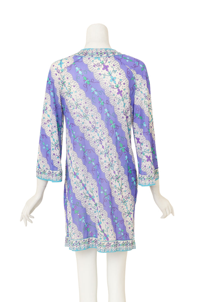 Mod Geo Ribbon Jacket Dress by Emilio Pucci on mannequin back @ Recess LA