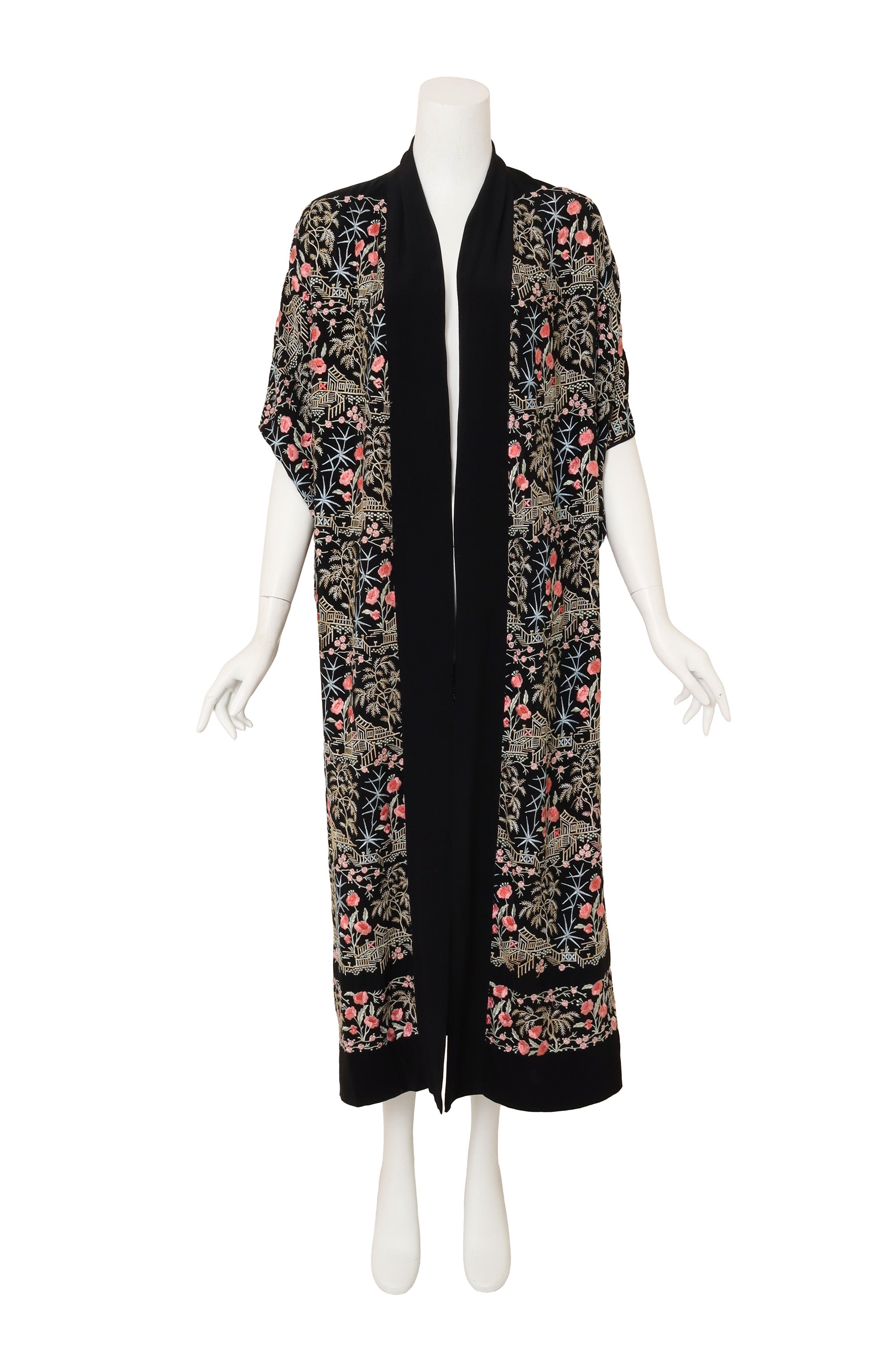 Embroidered Silk Garden Kimono @ Recess LA
