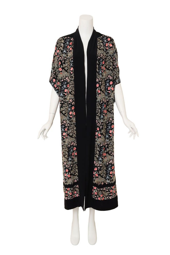 Embroidered Silk Garden Kimono @ Recess LA