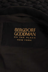 Vintage Bergdorf Goodman Oversized Woven Swing Coat label @ Recess LA