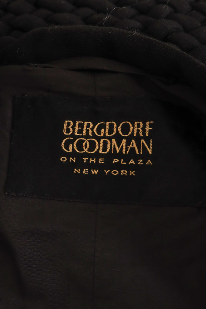 Vintage Bergdorf Goodman Oversized Woven Swing Coat label @ Recess LA