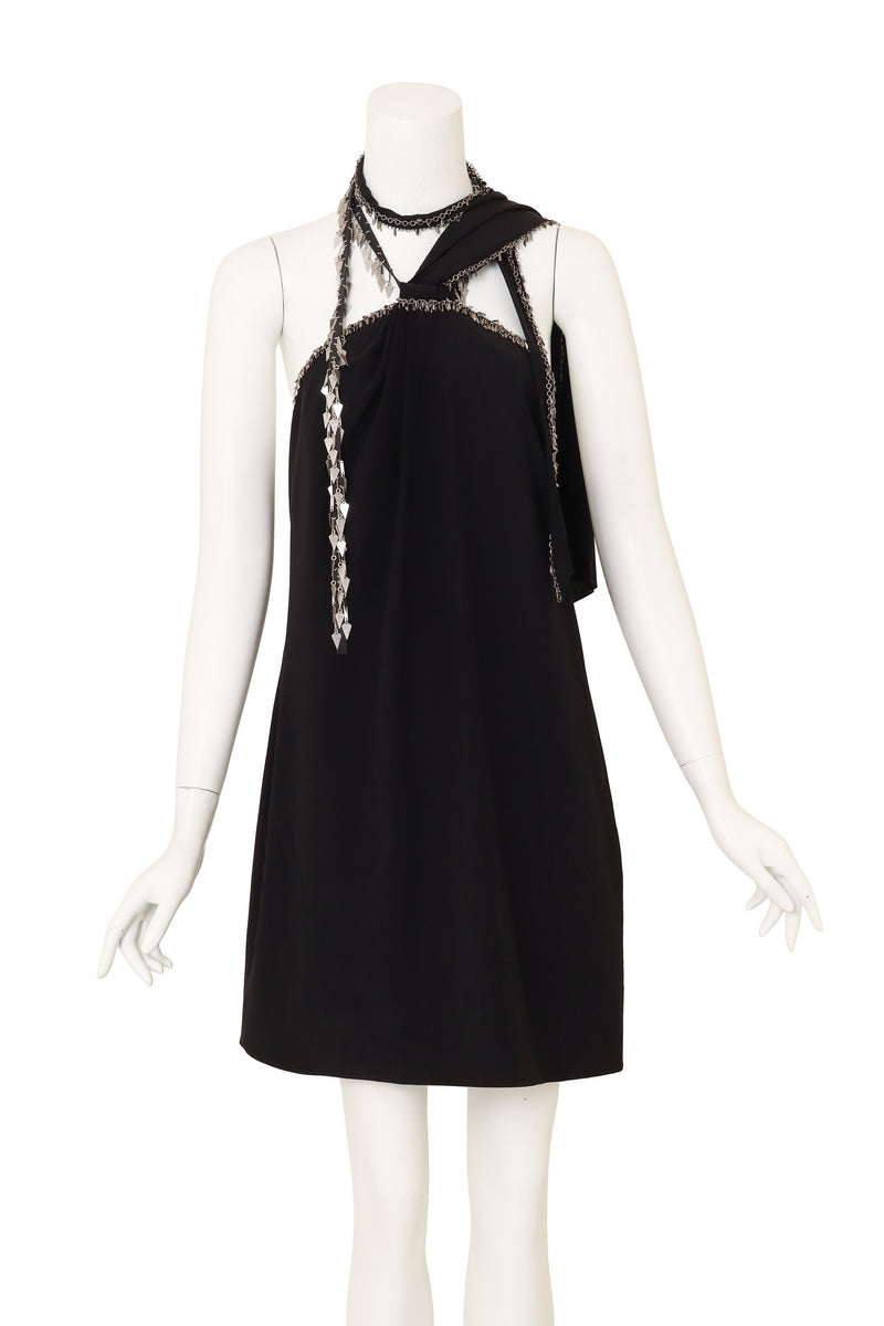 saint laurent halter dress Saint Laurent Jersey Backless Halter Dress