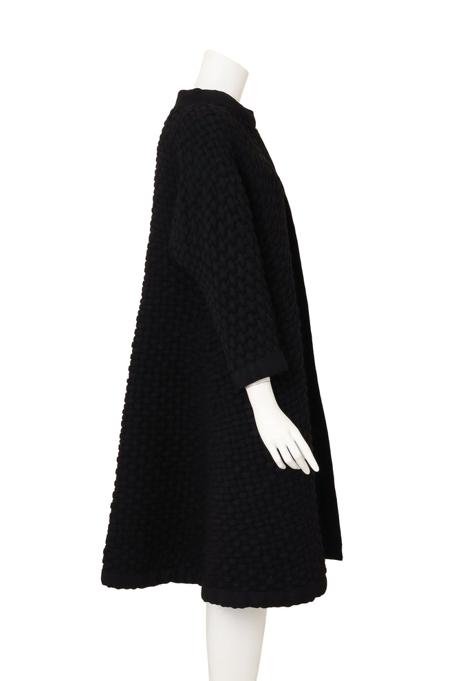 Vintage Bergdorf Goodman Oversized Woven Swing Coat on mannequin side @ Recess LA