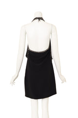 Chain Fringe Halter Dress by Yves Saint Laurent on mannequin back @ Recess LA