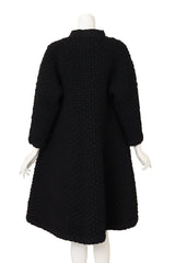 Vintage Bergdorf Goodman Oversized Woven Swing Coat on mannequin back @ Recess LA