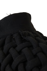 Vintage Bergdorf Goodman Oversized Woven Swing Coat collar pulls @ Recess LA