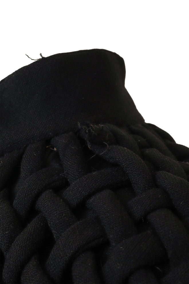Vintage Bergdorf Goodman Oversized Woven Swing Coat collar pulls @ Recess LA