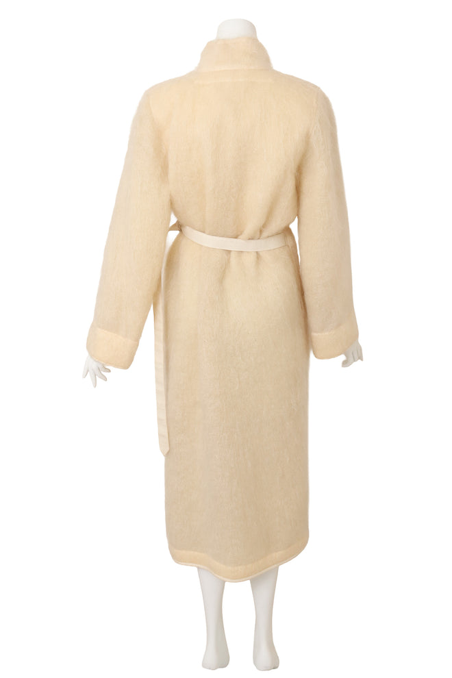 Vintage Jean Charles de Castelbejac Mohair Wrap Trench on mannequin back @ Recess LA
