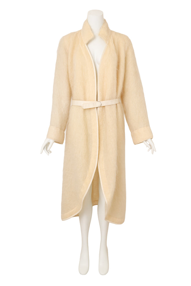 Vintage Jean Charles de Castelbejac Mohair Wrap Trench on mannequin @ Recess LA