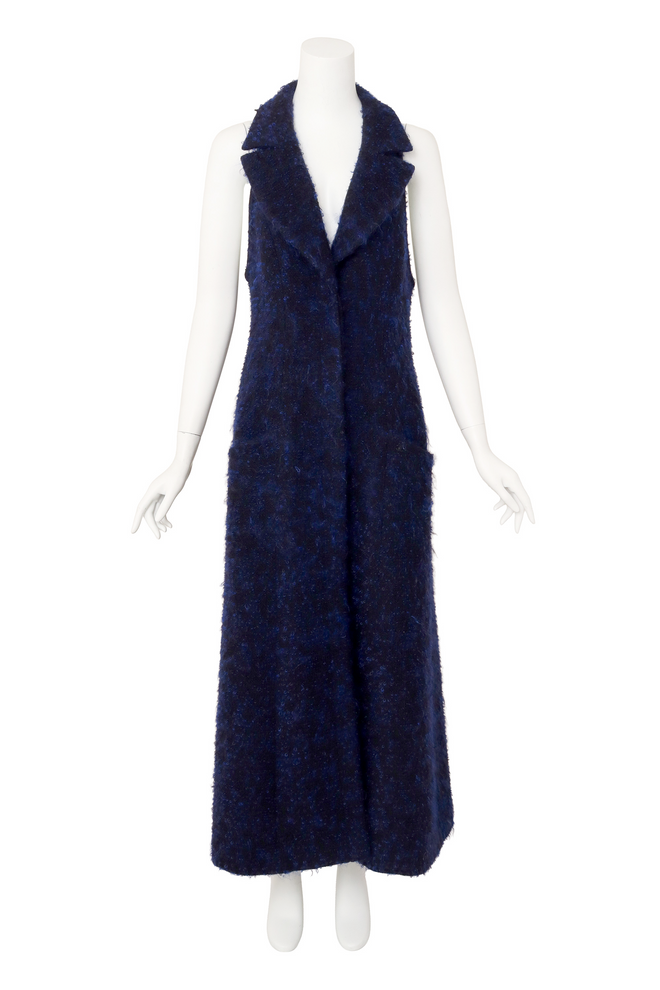 long bouclé vest by Chanel on mannequin @ Recess LA