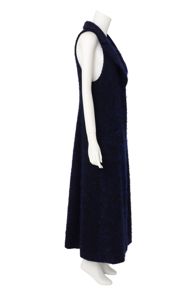 long bouclé vest by Chanel on mannequin side @ Recess LA