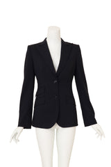 Peak Lapel Pinstripe Blazer by Dolce & Gabbana on mannequin @ Recess LA