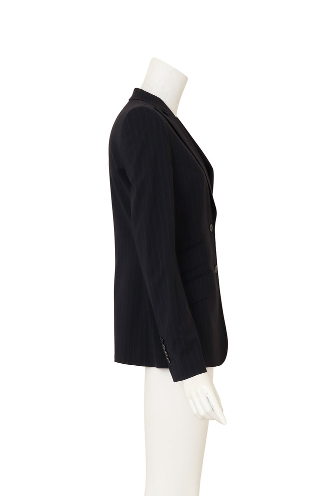 Peak Lapel Pinstripe Blazer by Dolce & Gabbana on mannequin side @ Recess LA