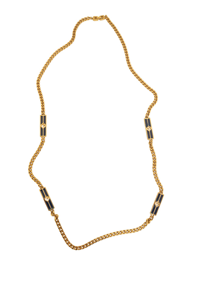 Enamel Panel Chain Necklace by Givenchy @ Recess LA