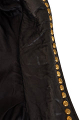 Vintage Caché Eagle Studded Moto Jacket III wrinkling @ Recess LA