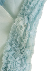 Vintage Gemma Kahng Ruffle Lace Wrap Dress discoloration @ Recess LA
