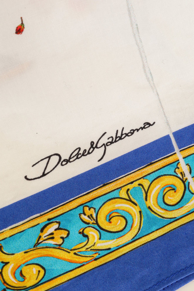 Majolica Vase Cotton Blouse by Dolce & Gabbana signature @ Recess LA