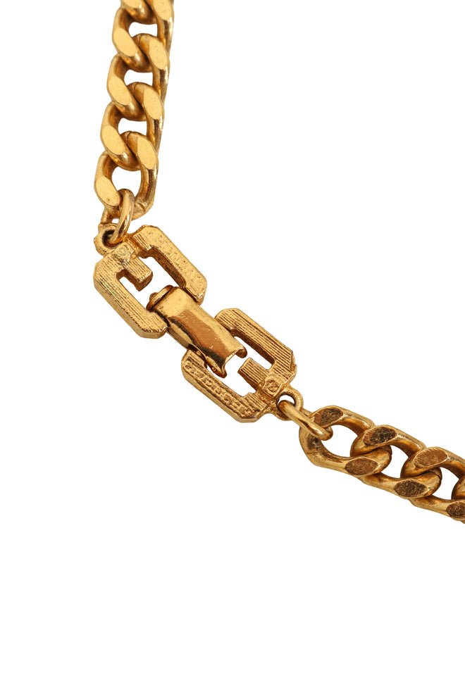 Enamel Panel Chain Necklace by Givenchy clasp @ Recess LA