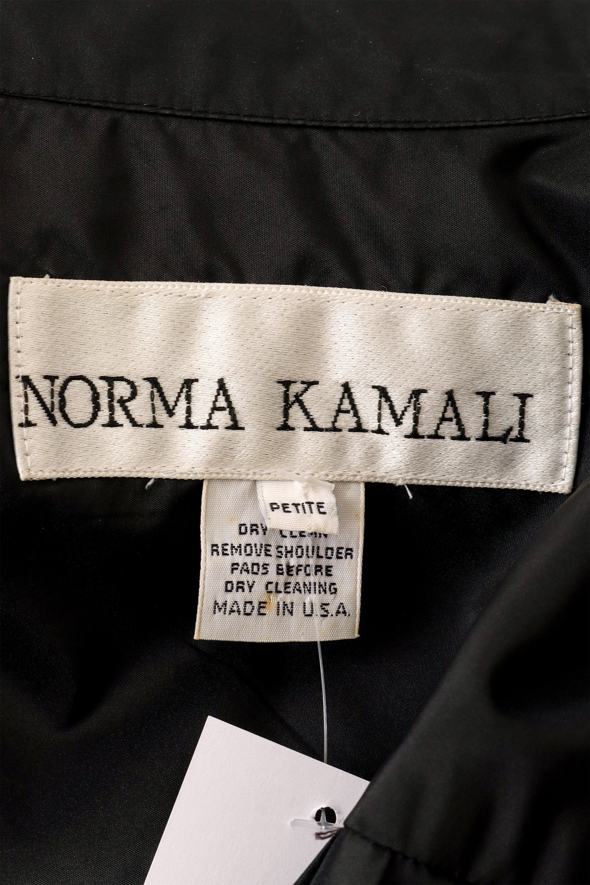 Voluminous pleated swing style jacket by Norma Kamali label @ Recess LA