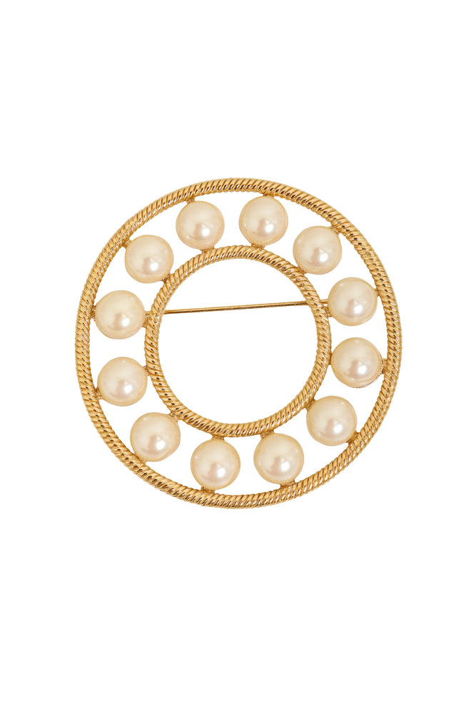 Pearl Ring Brooch by Givenchy @ Recess LA