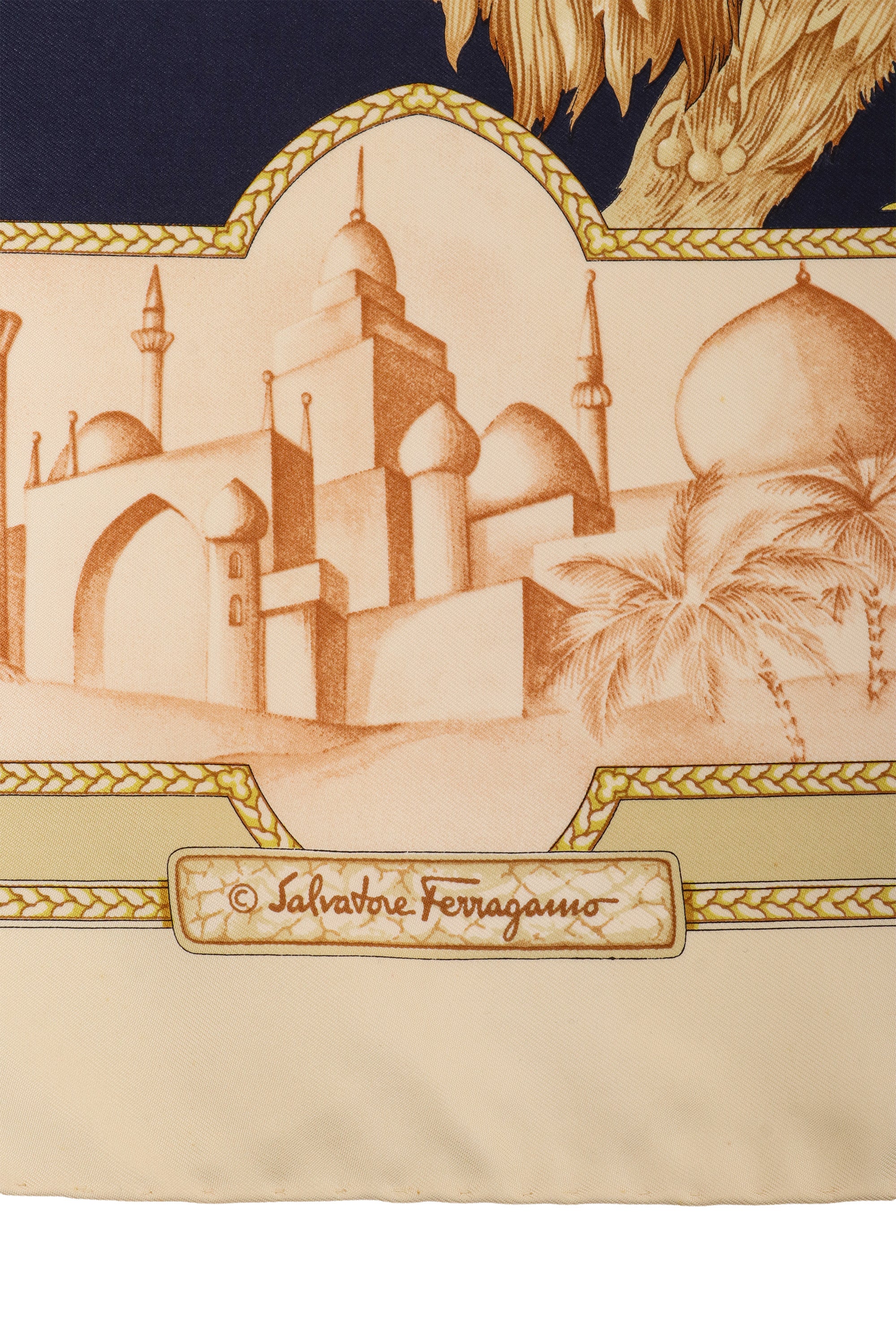 Desert Scene Print Scarf by Salvatore Ferragamo @ Recess LA