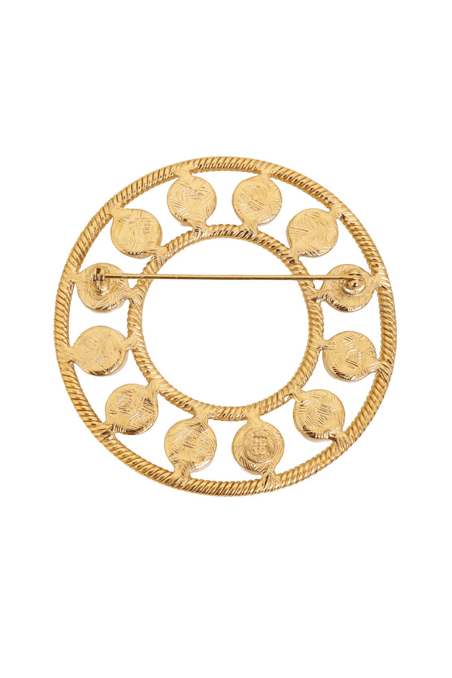 Pearl Ring Brooch by Givenchy back @ Recess LA