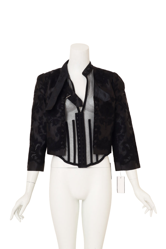 Embroidered Brocade Corset Jacket by Dolce & Gabbana on mannequin at Recess Beverly Hills
