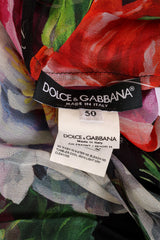 Dolce & Gabbana Blouson Floral Silk Dress labels @ Recess LA